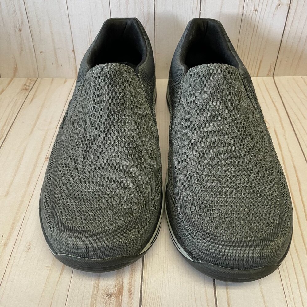 Skechers Men's Gomel Casual Sneakers Slip On Shoes EW 13 Wide W NEW Dark Gray - Picture 6 of 6